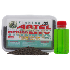 Angeln ARTEL Method Stick Mix Pellets, 400g (Saure Birne) + Flüssigkeit