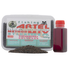 Angeln ARTEL Method Stick Mix Pellets, 400g (Erdbeere) + Flüssigkeit