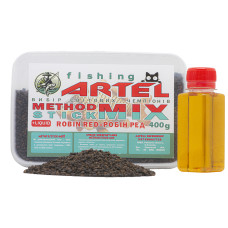 Angeln ARTEL Method Stick Mix Pellets, 400g (Robin Red) + Flüssigkeit