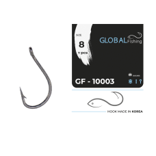 Anzuelo Global Fishing GF-10003 No. 8 (7 unidades/paquete)