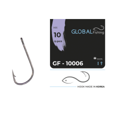 Крючок Global Fishing GF-10006 №10 (10шт/уп)