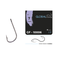 Hameçon Global Fishing GF-10006 n° 7 (7 pièces/paquet)