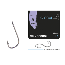 Крючок Global Fishing GF-10006 №8 (8шт/уп)