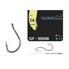 Hameçon Global Fishing GF-10008 n° 14 (10 pièces/paquet)