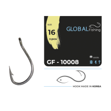 Гачок Global Fishing GF-10008 №16 (11шт/уп)
