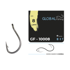 Крючок Global Fishing GF-10008 №8 (8шт/уп)