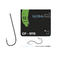Anzuelo Global Fishing-9115 tamaño #12 (8 piezas/paquete)