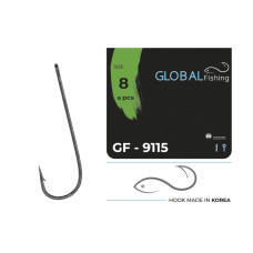 Крючок Global Fishing - 9115 размер #8 (8 шт/уп)