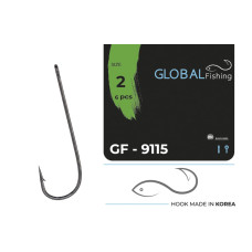 Anzuelo Global Fishing - 9115 tamaño #2 (6 piezas/paquete)
